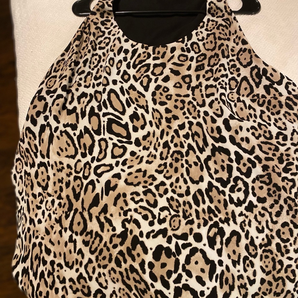 Chicos Animal Print Reversible Blouse